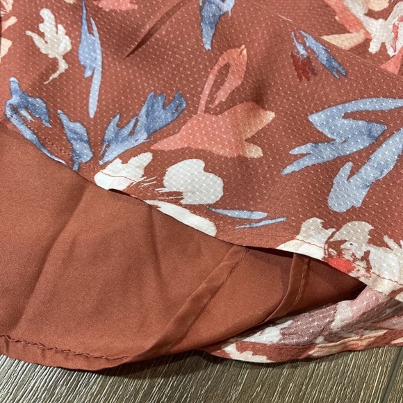 Isabel Maternity Woven Maternity Blouse Pink Floral maternity top Medium 1222 - Picture 5 of 12